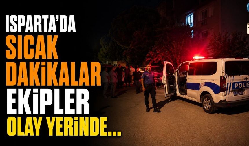 Isparta'da sıcak dakikalar ekipler olay yerinde...