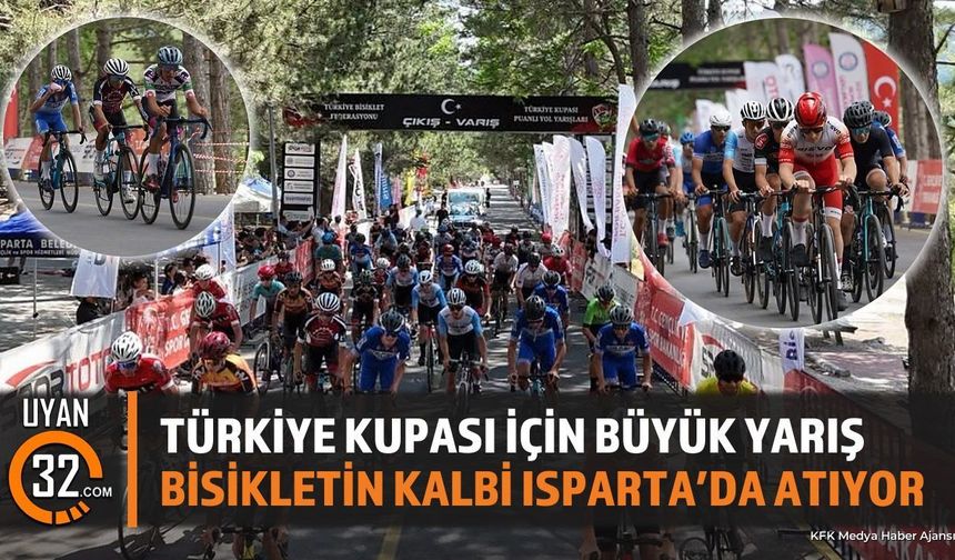 Isparta'da Türkiye Kupası Puanlı Yol Yarışı Heyecanı