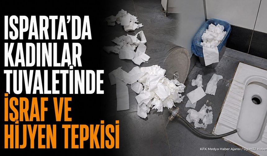 Isparta'da Tuvaletlerde Peçete İsrafına Tepki Yağdı