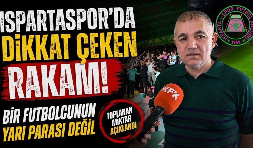 Ispartaspor’da Destek Kampanyasında Toplanan Tutar Açıklandı