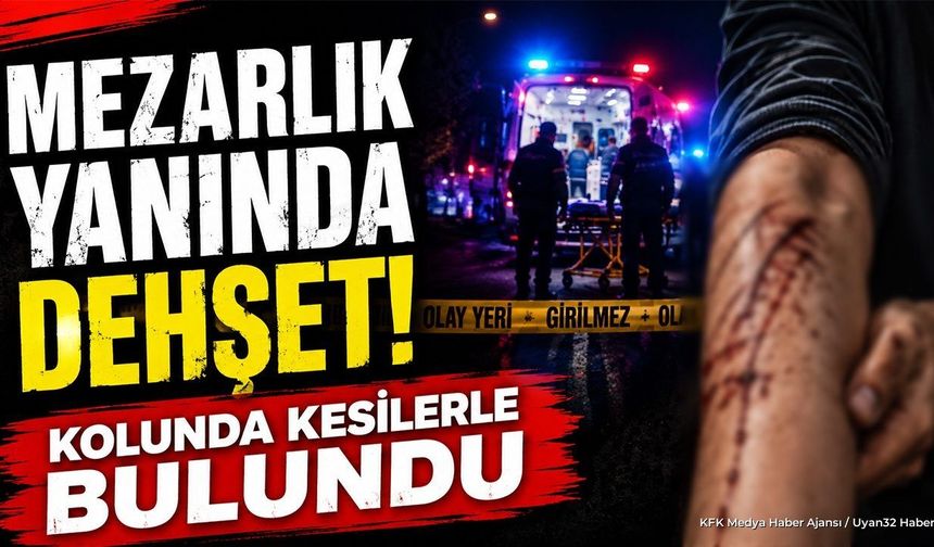 Mezarlık Yanında Dehşet! Kolunda Kesilerle Bulundu