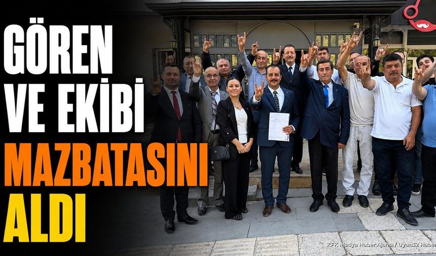 MHP Isparta Merkez İlçe Başkanı R. Murat Gören Mazbatasını Aldı