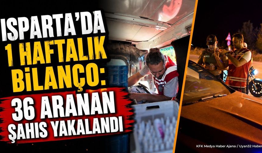 Polisten Isparta Genelinde Sıkı Denetim