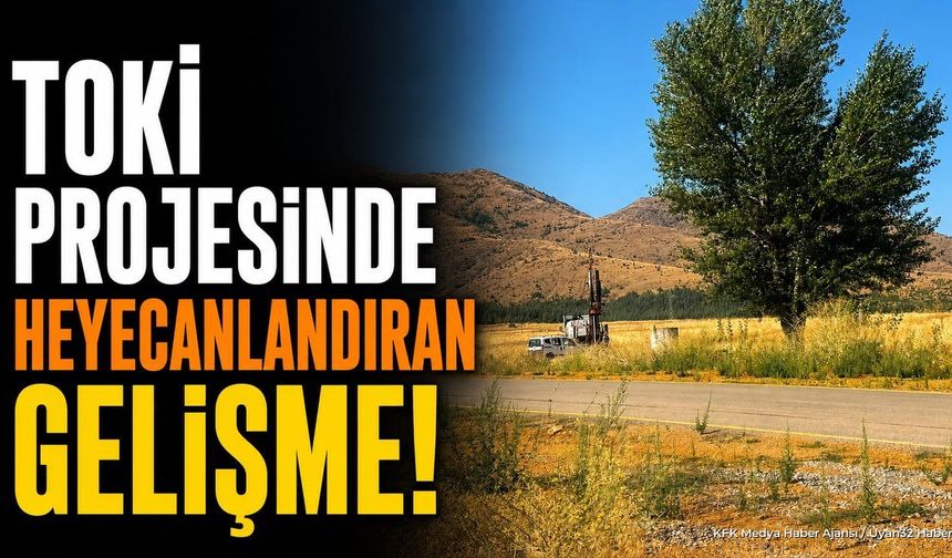 Şarkikaraağaç TOKİ Projesinde İlk Kazma Vuruldu