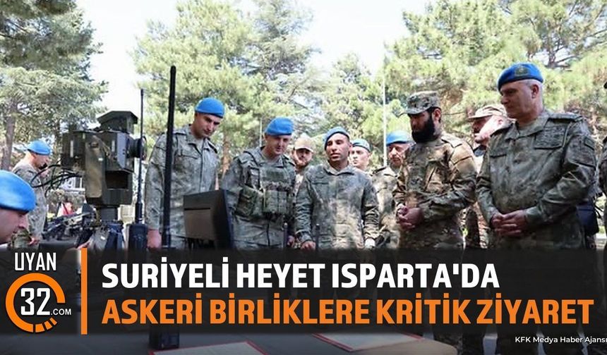 Suriyeli Askeri Heyetten Isparta'daki Birliklere Ziyaret