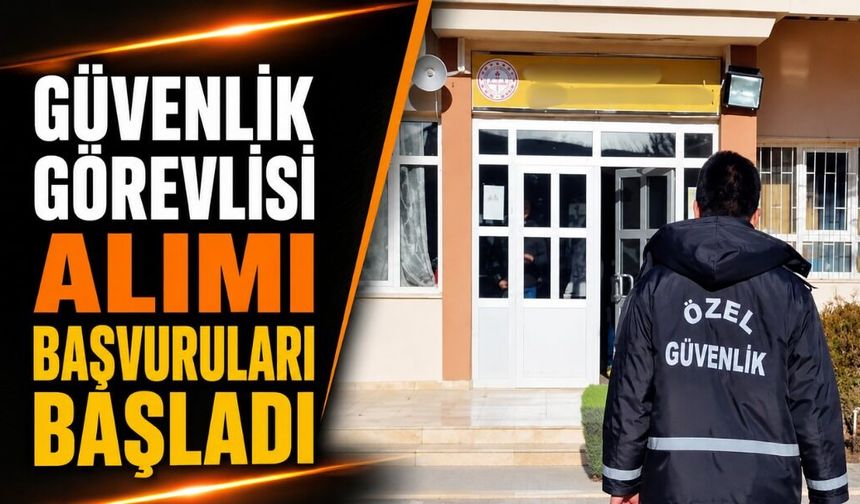 Atabey'de Okullara 4 Güvenlik Görevlisi Alınacak