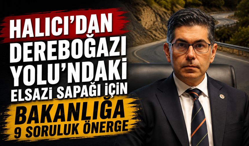 Halıcı'dan Elsazı Sapağı İçin Bakanlığa 9 Soruluk Önerge
