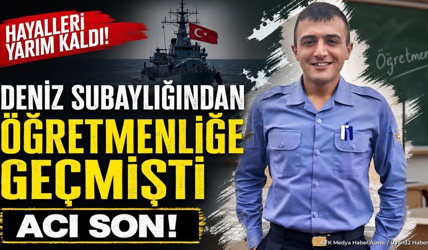 GENÇ ÖĞRETMENDEN ACI HABER