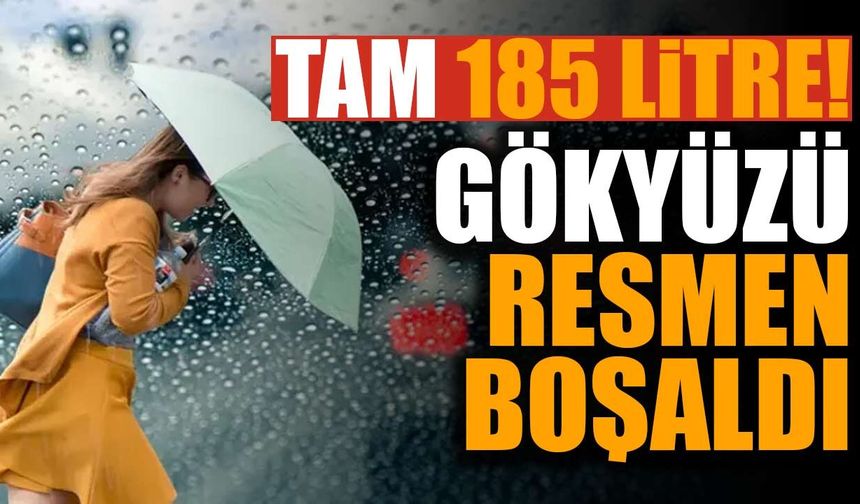 Bir metrekareye 185 litre su düştü: Türkiye'de gökyüzünün boşaldığı gün