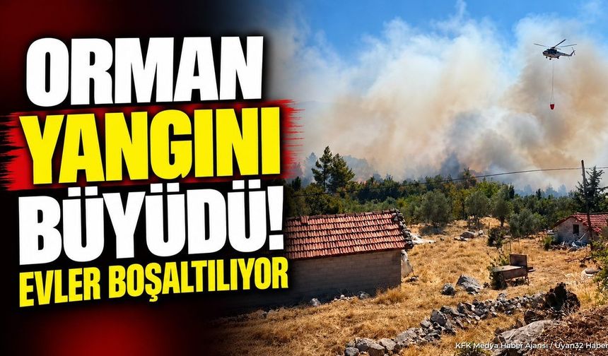 Burdur Bucak'ta Orman Yangını: Evler Tedbiren Tahliye Ediliyor