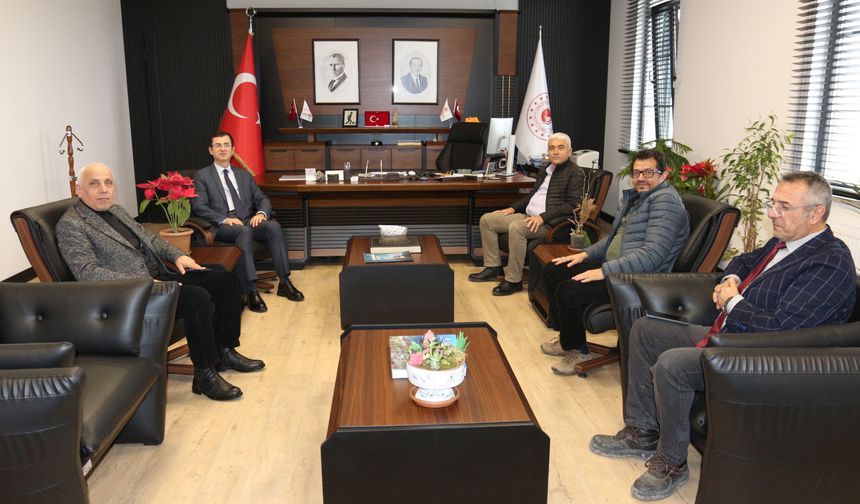 Afyon Heyetinden DSİ 18. Bölge Müdürü Osman Erkan'a Ziyaret
