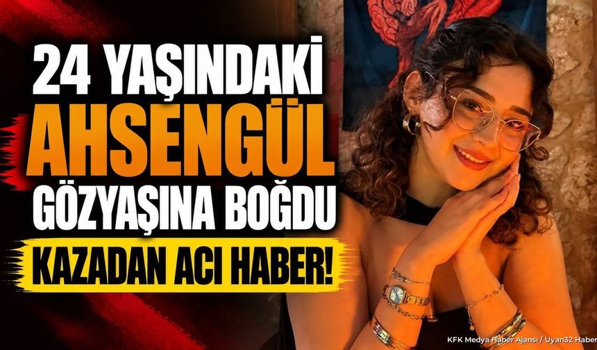 AĞACA ÇARPAN OTOMOBİLDE ACI KAYIP!