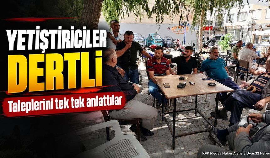 ŞARKİKARAAĞAÇ'TA ÜRETİCİYE SAHA ZİYARETİ