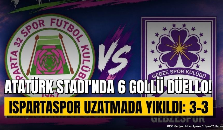 ATATÜRK STADI'NDA 6 GOLLÜ DÜELLO!