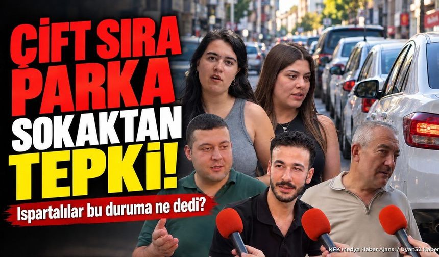 ÇİFT SIRA PARKA SOKAKTAN TEPKİ!