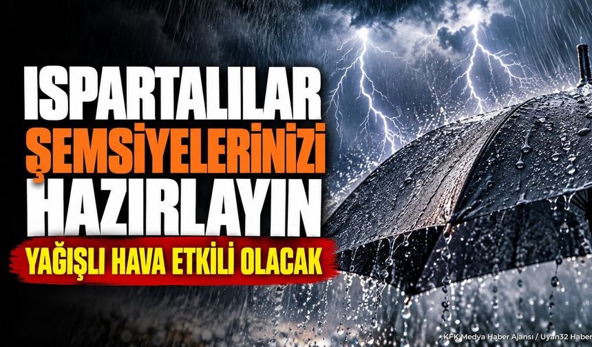 ISPARTA'DA 5 GÜNLÜK SAĞANAK ALARMI!