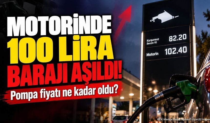 MOTORİNDE 100 LİRA BARAJI AŞILDI!