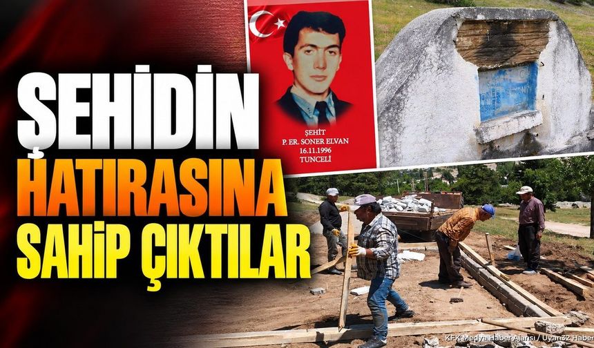 ŞEHİDİN ANISINA ANLAMLI DOKUNUŞ!
