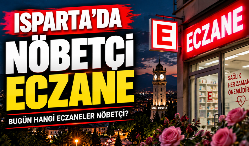 ISPARTA NÖBETÇİ ECZANELERİ BELLİ OLDU