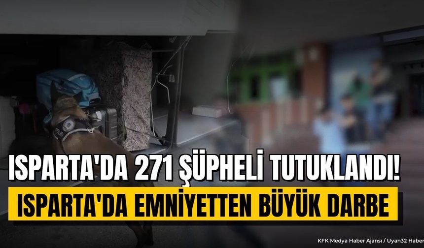 Isparta'da 8 ayda 1210 kişi yakalandı: Peki emniyet bilançosunda ne var?