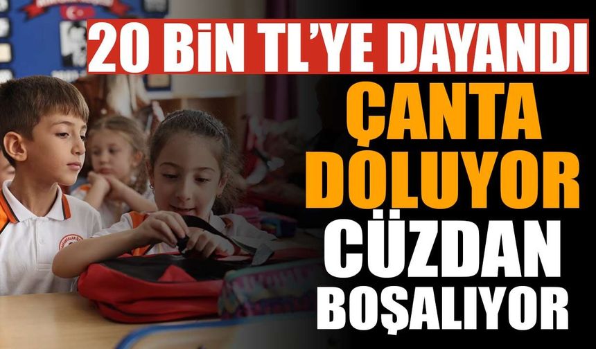 Isparta’da çanta doluyor, cüzdan boşalıyor: Okula dönüş faturası 20 bin TL’ye dayanıyor