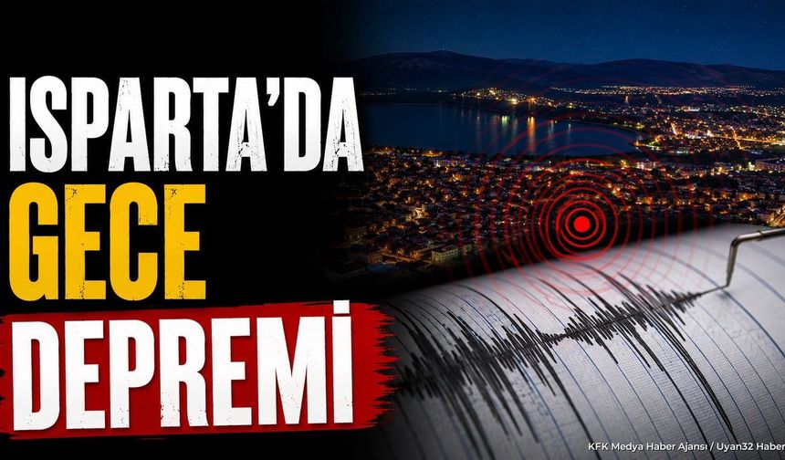 Isparta'da gece yarısı deprem: Kayı Köyü merkezli sarsıntı kaç büyüklüğünde oldu?
