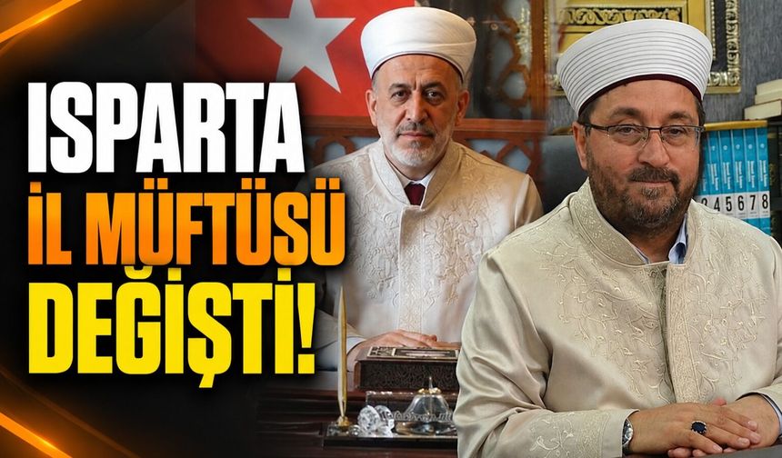 Isparta İl Müftülüğünde Görev Değişimi: Yeni Müftü Yusuf Eviş Oldu