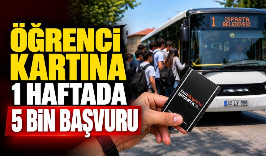 ÖĞRENCİ KARTLARINDA 5 BİN BAŞVURU