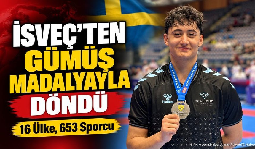 İSVEÇ'TE ISPARTALI SPORCUDAN GÜMÜŞ DERECE