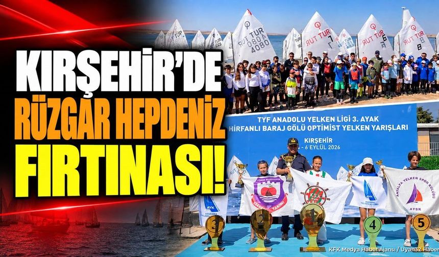 KIRŞEHİR'DE RÜZGAR HEPDENİZ FIRTINASI!