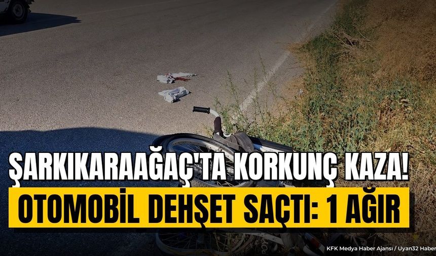 ŞARKIKARAAĞAÇ'TA KORKUNÇ KAZA!