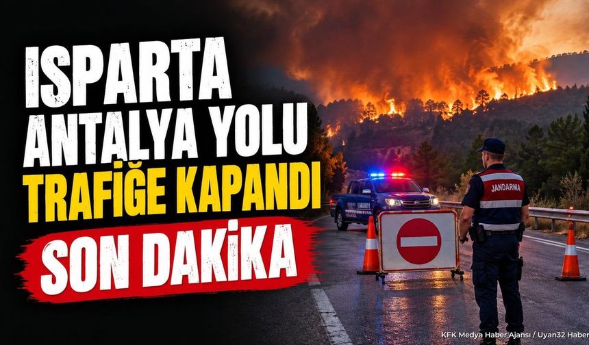 ISPARTA-ANTALYA YOLU TRAFİĞE KAPATILDI