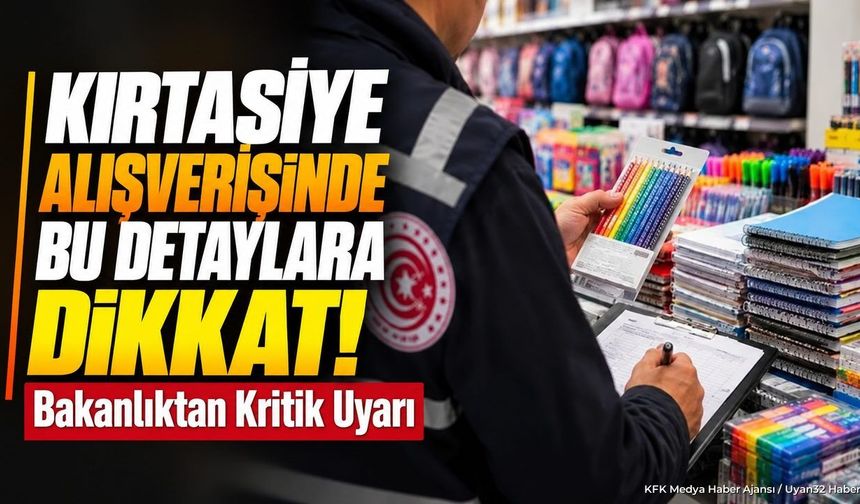 KIRTASİYE ALIŞVERİŞİNDE KRİTİK UYARI!