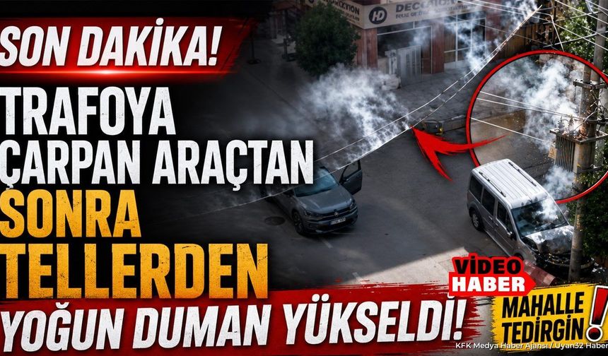 CADDEDE KAZA TRAFOYA ÇARPTI