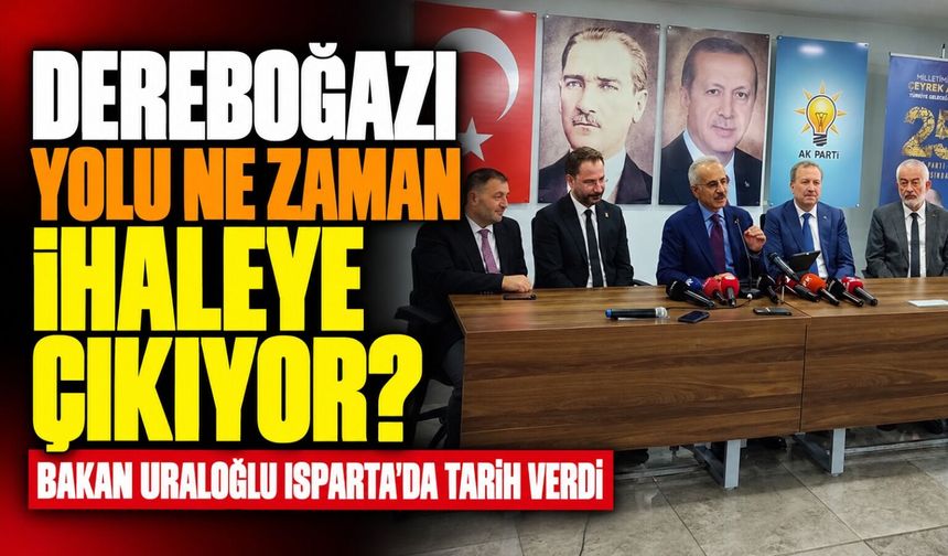 ISPARTA'DA YENİ İHALE AÇIKLAMASI