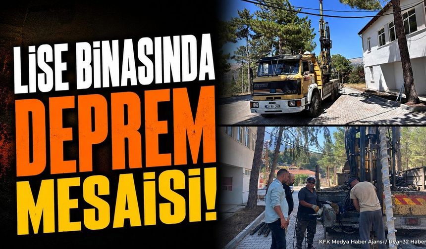 Uluborlu'da o lise binası için kritik süreç başladı: Deprem analizi yapılıyor
