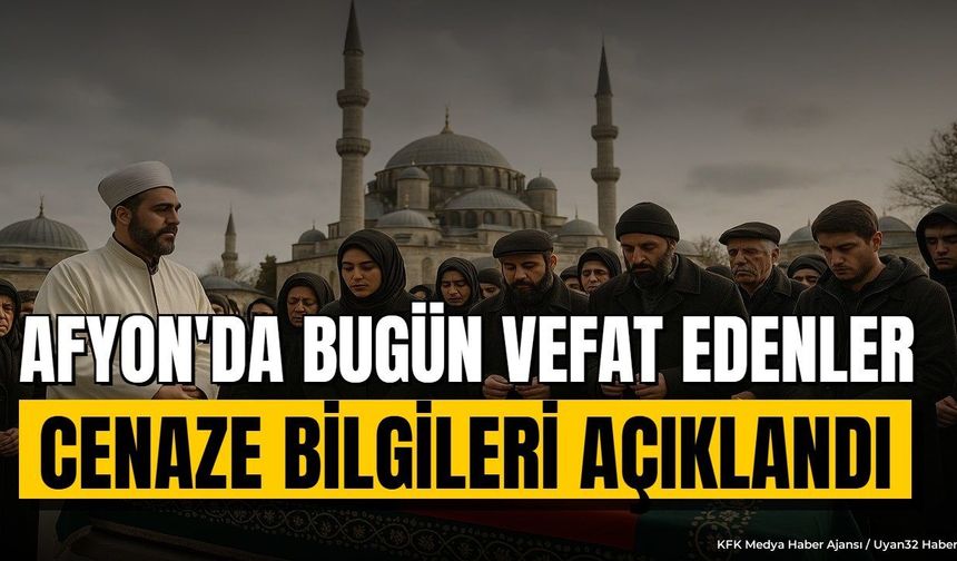 Afyonkarahisar'da 2 Ekim Cuma Günü Vefat Edenlerin Cenaze Bilgileri