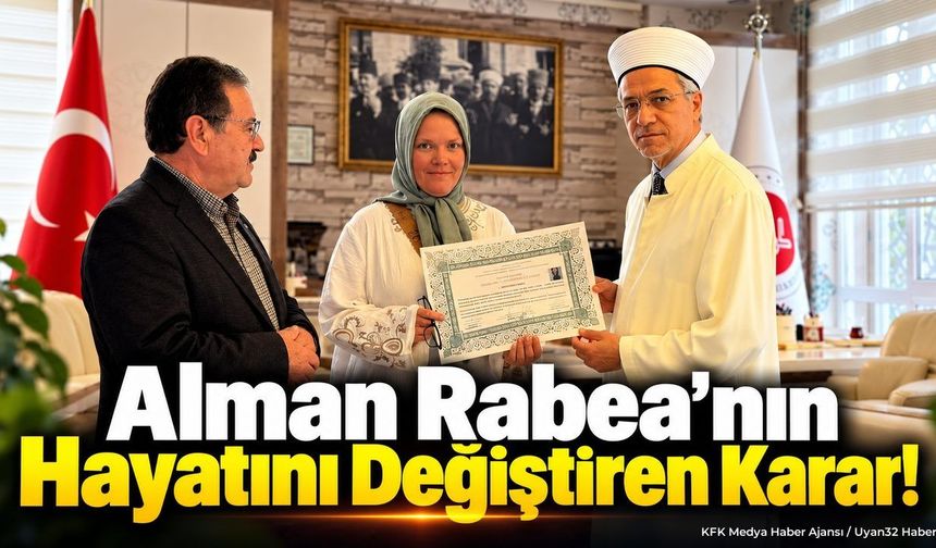 Alman Vatandaşı Rabea Kanacke Manavgat'ta Müslüman Oldu