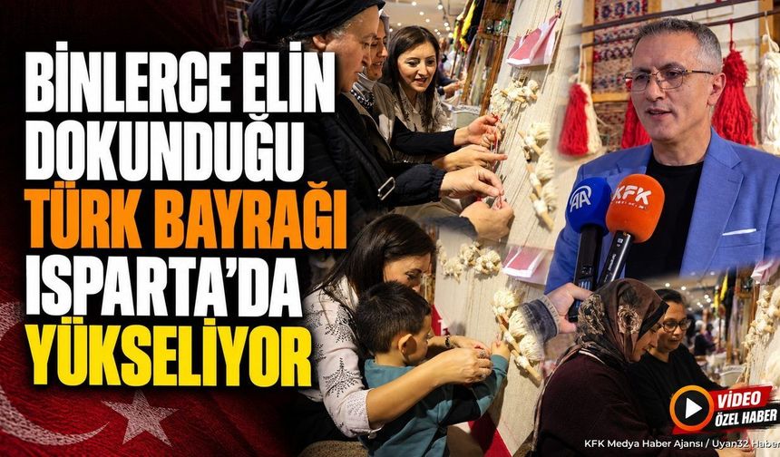 TÜRK BAYRAĞI HALISI DOKUNUYOR