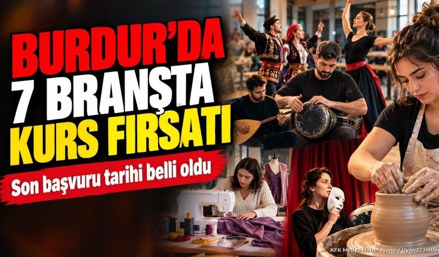 Burdur'da Kış Dönemi Kurs Kayıtları Başladı: İşte 7 Branş