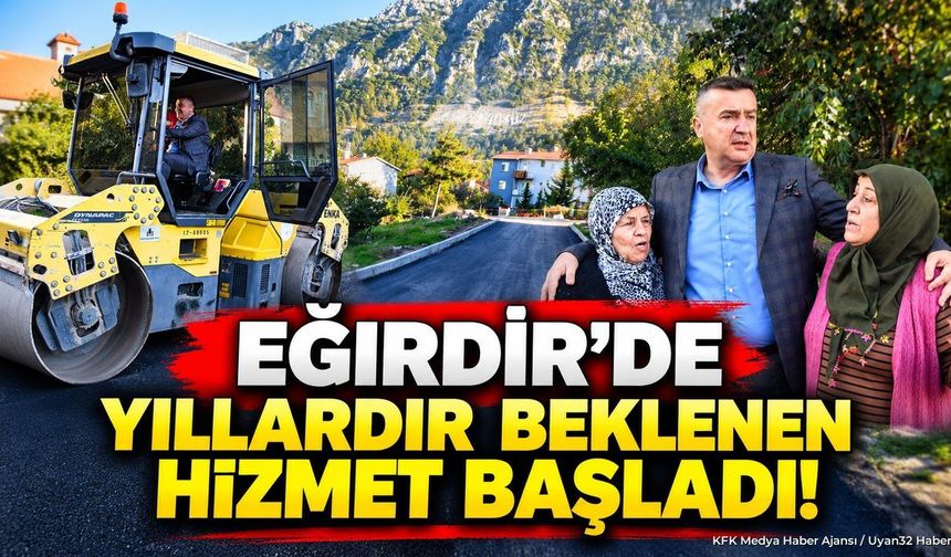 EĞİRDİR'DE ASFALT HAMLESİ BAŞLADI
