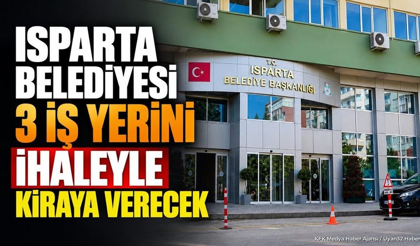 BELEDİYEDEN KİRALIK 3 İŞ YERİ