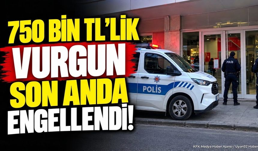 750 BİN TL'LİK VURGUN ÖNLENDİ!
