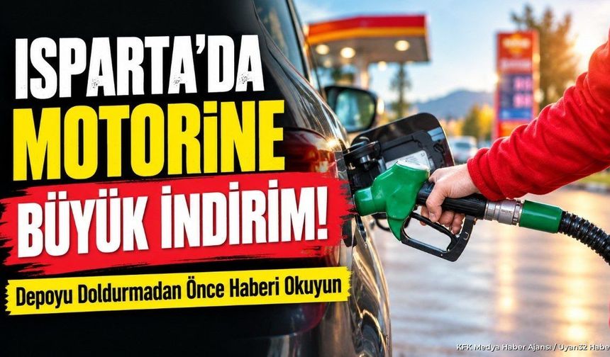ISPARTA'DA MOTORİNE BÜYÜK İNDİRİM!