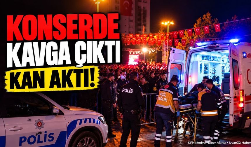KONSERDE BIÇAKLI KAVGA!