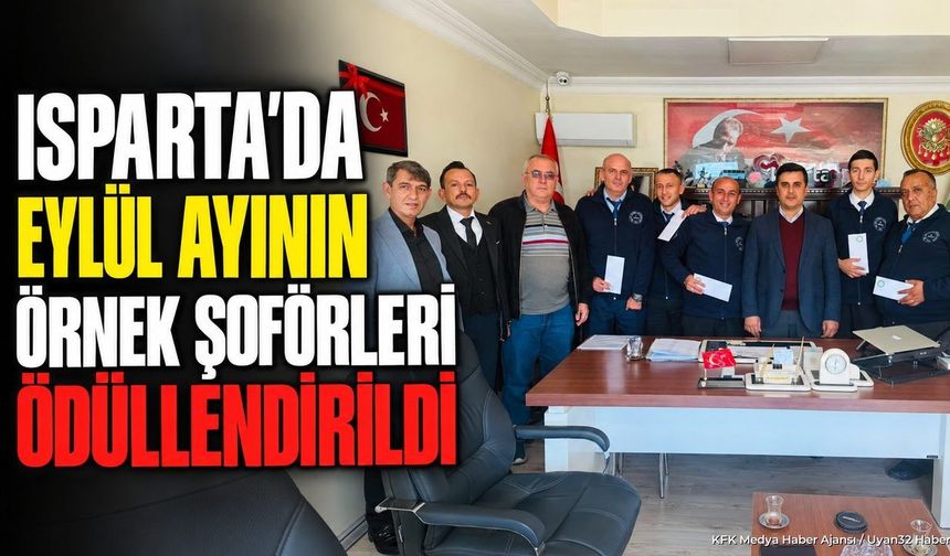 AYIN ÖRNEK ŞOFÖRLERİ ÖDÜLLENDİRİLDİ