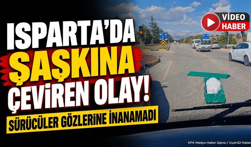 ISPARTA'DA CENAZE YOLA DÜŞTÜ!