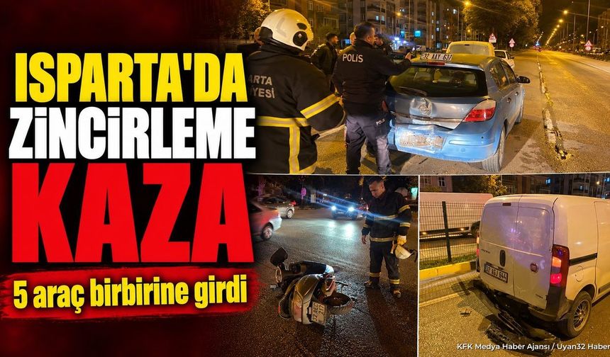 ISPARTA'DA ZİNCİRLEME KAZA