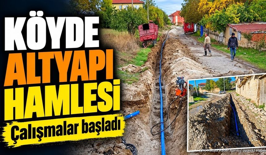 GÖKSÖĞÜT'TE ŞEBEKE YENILENIYOR