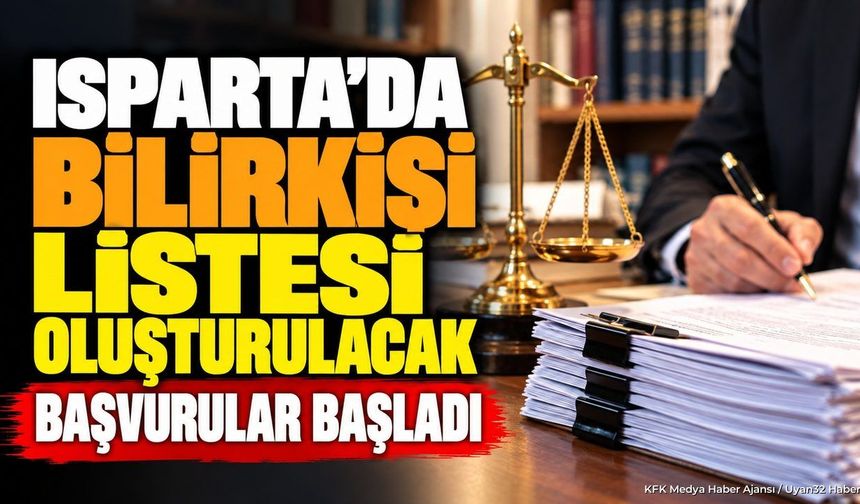 ISPARTA'DA BİLİRKİŞİ ALIMI BAŞLADI!